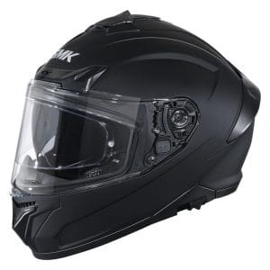 SMK Typhoon Solıd Mat Siyah Kapalı Kask